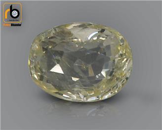 NATURAL UNHEATED UNTREATED  Yellow Sapphire / Pukhraj 3.25 cts. ( 67290 )